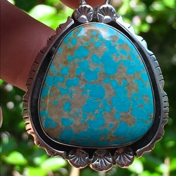 Large turquoise pendant - Picture 3 of 4